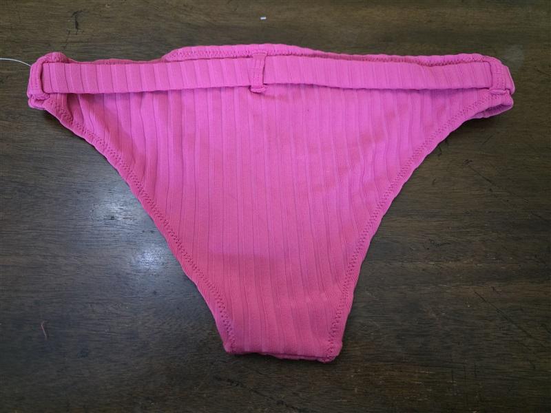NWT Solid & Striped Rachel Belt Bottom M Orchid Pink Bikini Swim Bottom 126818