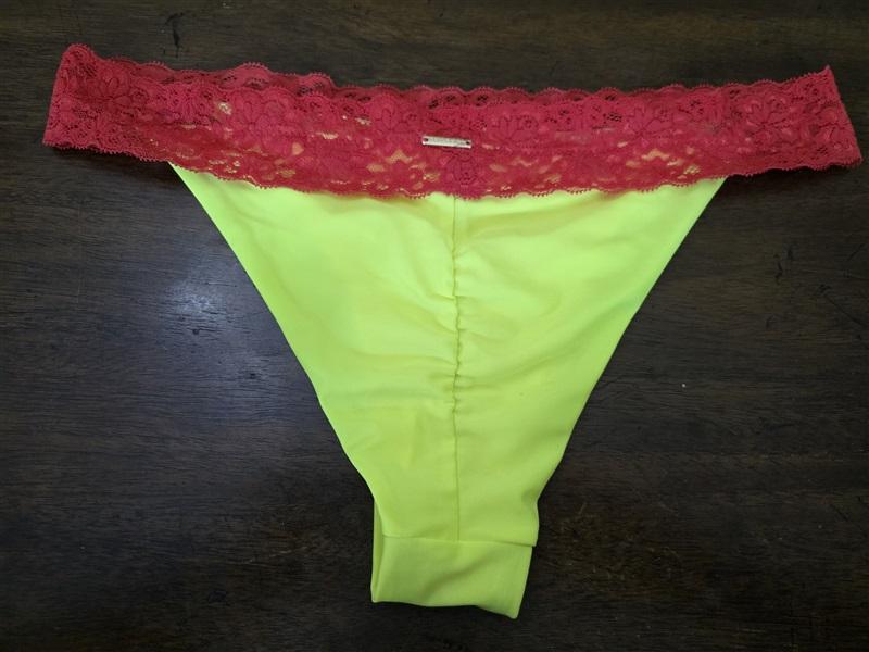 NWT Relleciga L Yellow & Red Lace Rope Top & Bikini Swim Bottom 126829