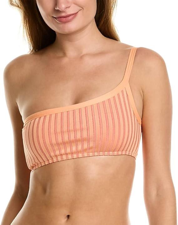 NWOT L*Space L Two-Tone Rib Axel Top Bikini Top 126837