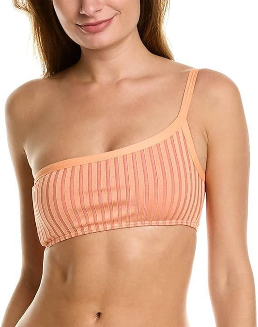 NWOT L*Space L Two-Tone Rib Axel Top Bikini Top 126837