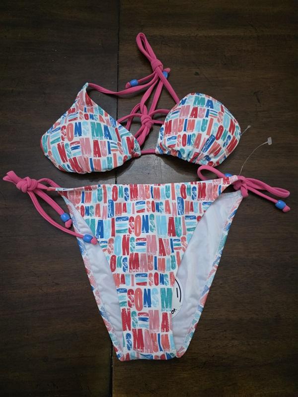 NWOT Maui & Sons 8 Logo Top & Bikini Swim Bottom 126840