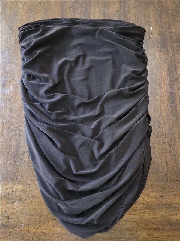 NWOT Last Tango XS Brown Draped Strapless Tube Top Brown 126845