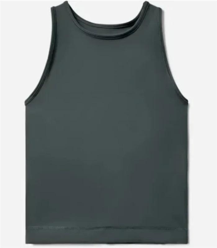 NWT Everlane XXS Perform Tank Top Crop Pine Green High Neck 126846