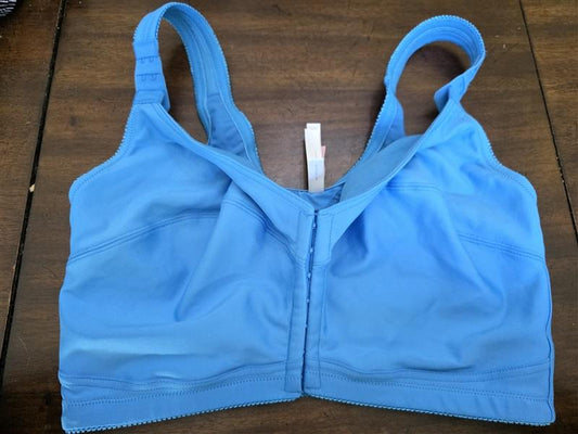 NWOT Comfort Choice 40G Blue Posture Support Soft Cup Front Close Bra 126877