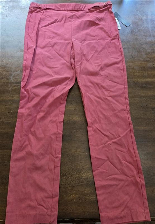 NWT Violets & Roses 12 31 Tinsley Slim Straight Trouser Pants Raspberry 126891