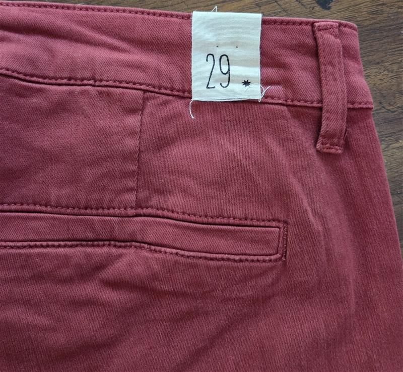 NWT Cosmic Blue Love 29 Red Tencel Trouser Pants 126893