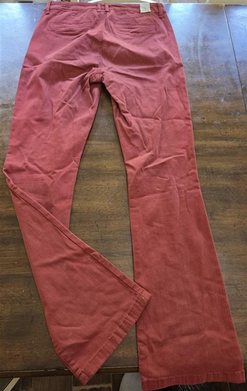 NWT Cosmic Blue Love 29 Red Tencel Trouser Pants 126893