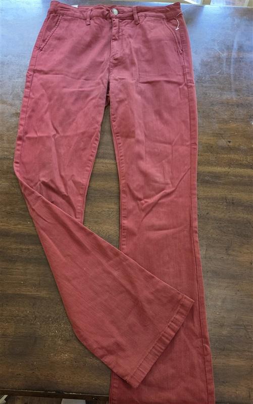 NWT Cosmic Blue Love 29 Red Tencel Trouser Pants 126893