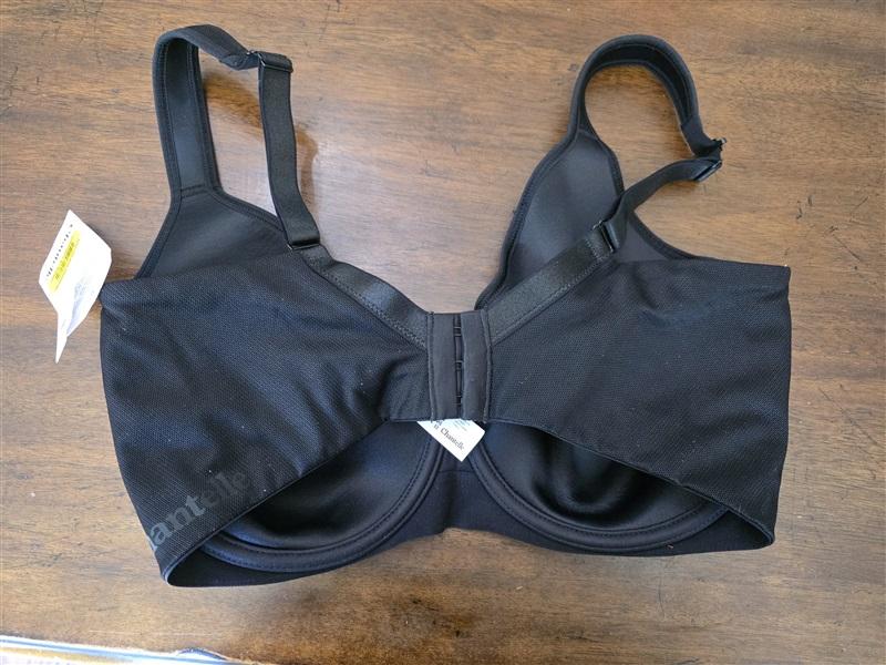 NWT Chantelle 36DDD Sport High Impact Active Underwire Bra 2949 Black 126911