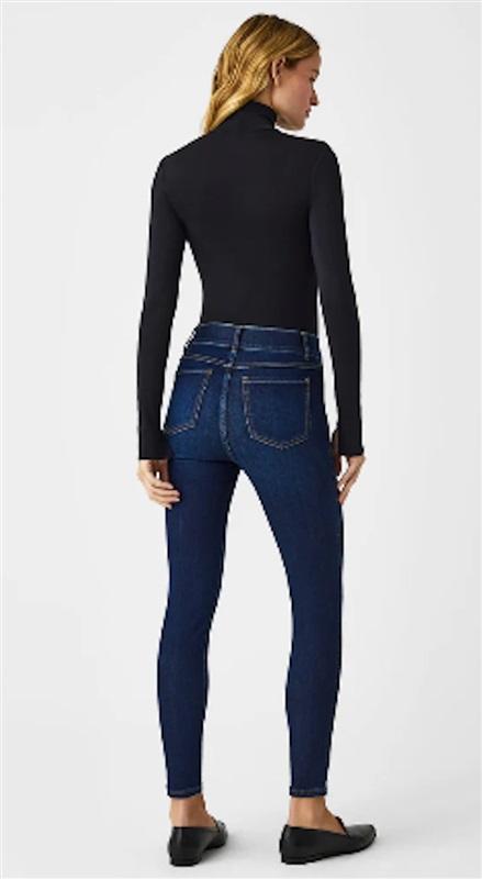 NWOT Spanx XS Tall Ankle Skinny Jeans Clean Indigo Blue 20277T 126929