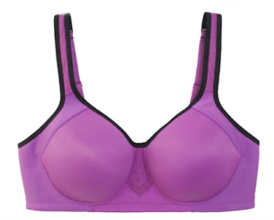 NWOT Vanity Fair 42C Full Figure Wirefree Sports Bra 71500 Purple 126949