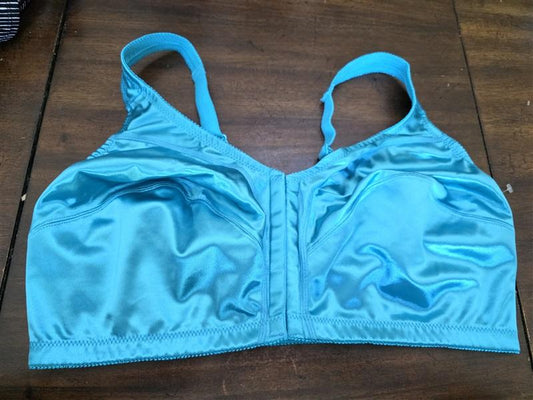 NWOT 38DDD Comfort Choice Wirefree Front Hook Seamless Bra Turquoise 126952