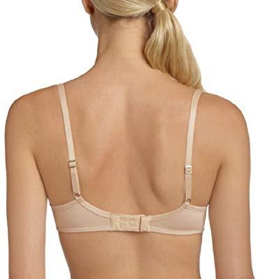 NWT Hanro of Switzerland 34A Cotton Sensations Wire Free Bra 1358 Beige 126976