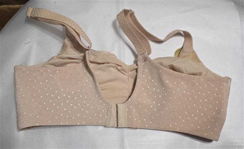 NWT Wacoal 34D Back Appeal Wire-Free Bra 852303 Beige 126998