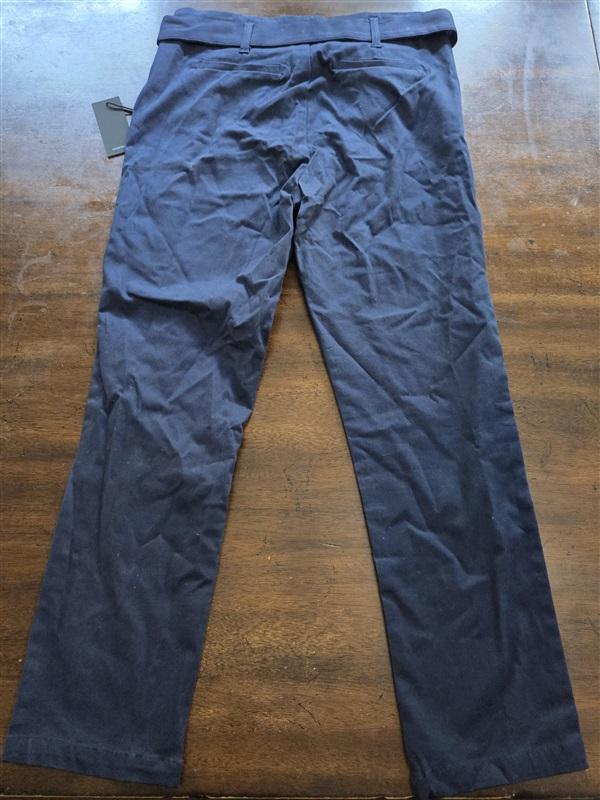 NWT KUT From Kloth 6 Belted Ankle Leg Pant Blue 127004