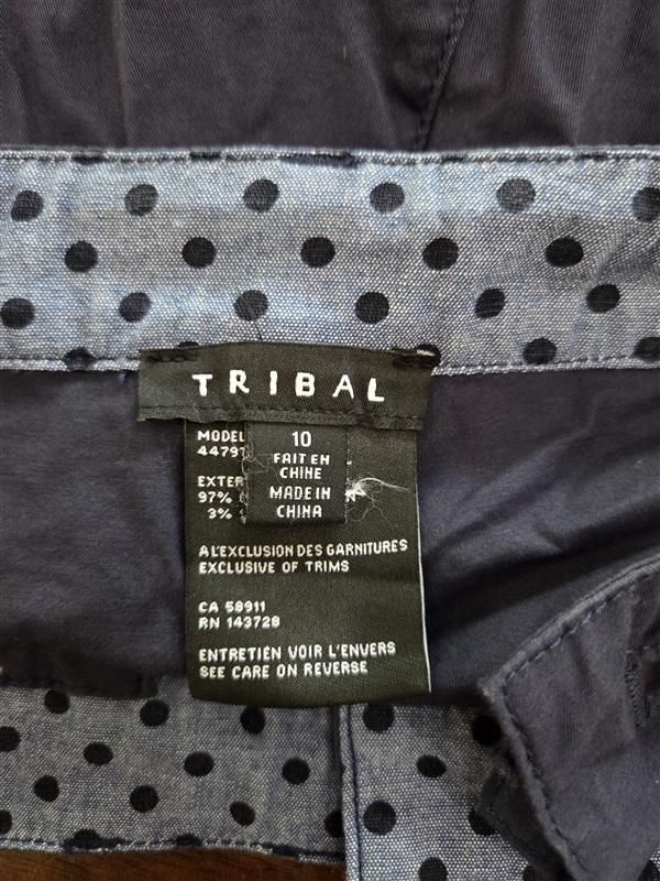 NWOT Tribal 12 Highrise Cuffed Ankle Pant Blue 127038