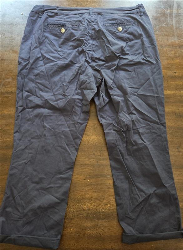 NWOT Tribal 12 Highrise Cuffed Ankle Pant Blue 127038