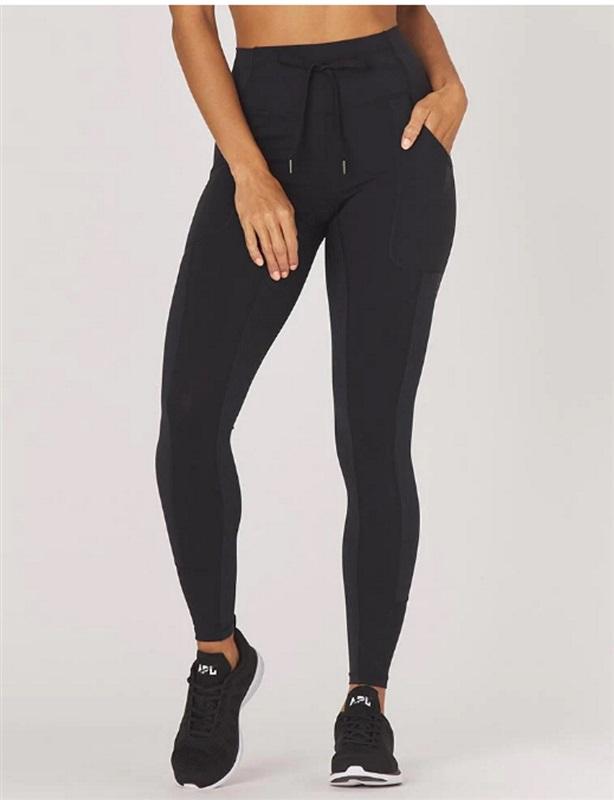 NWT Splendid M Street Jogger Tie Front Black 127041