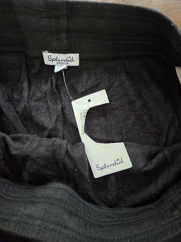 NWT Splendid M Street Jogger Tie Front Black 127041