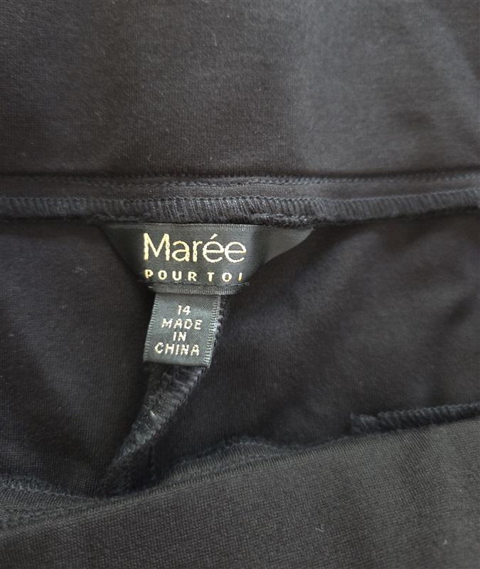 NWOT Marée Pour Toi Compression Pull On Pants Black 127042