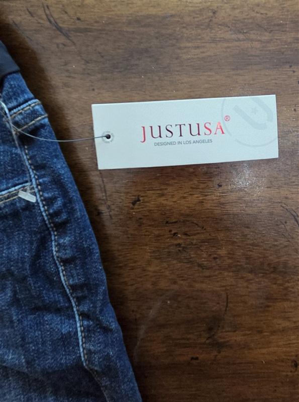 NWT Just USA 27 Maternity Jean Shorts Fray Hem 127044