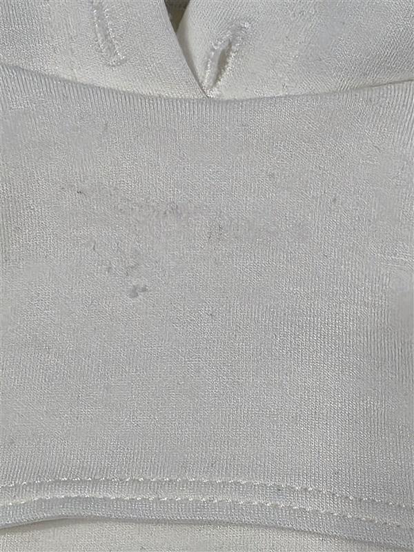 NWOTD Lanston SM Cut Out Cropped Hoodie White 127045