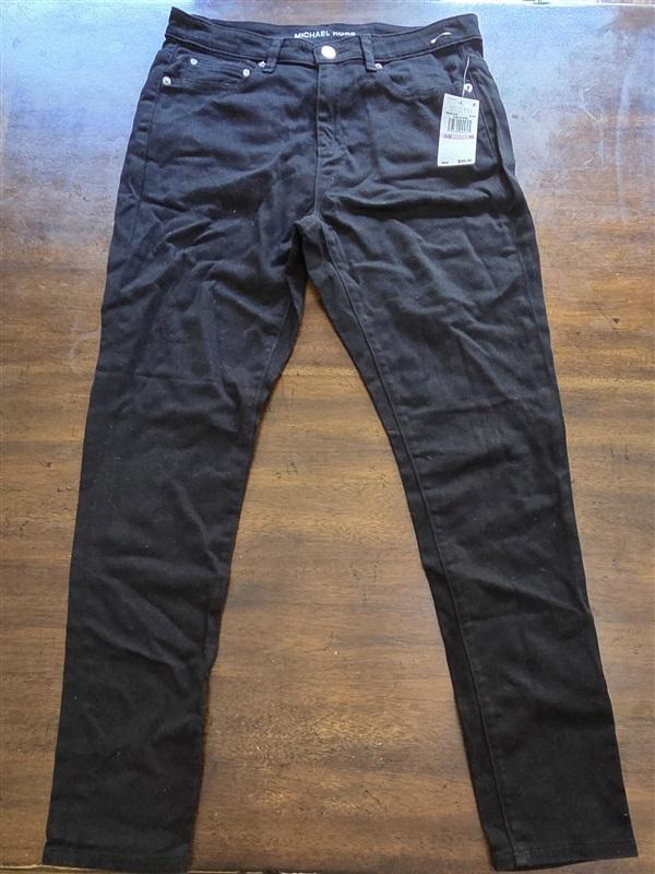 NWT Michael Kors 10 Selma Higher-Rise Skinny Jeans Black 127051