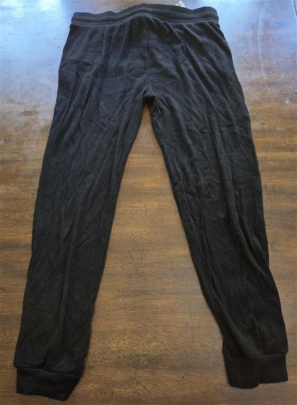 NWOT Glyder M Street Jogger Ribbed Tie Front Black 127072