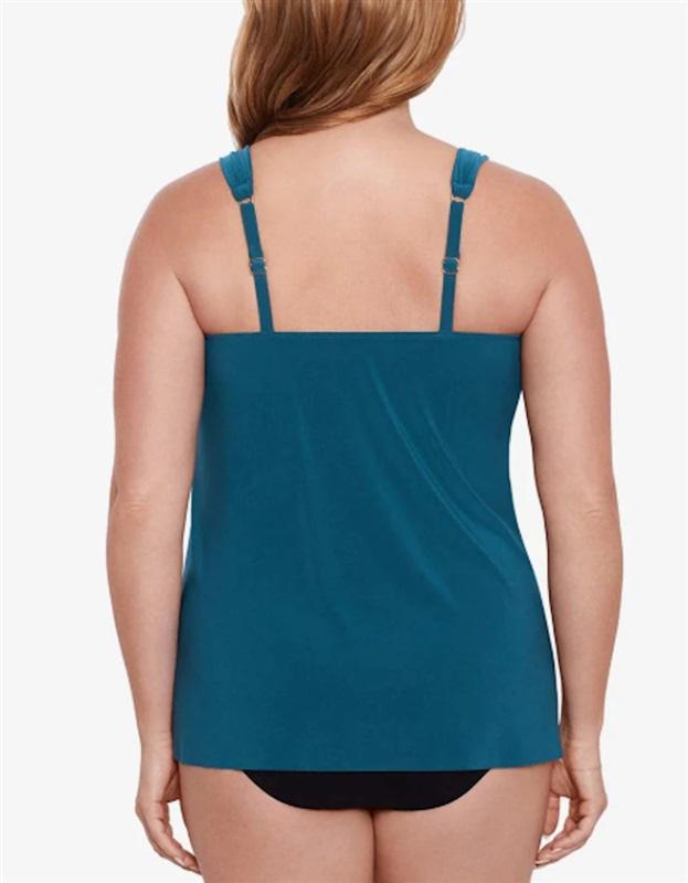 NWOT Miracle Suit 8 Razzle Dazzle Nova Green Underwire Tankini 127080