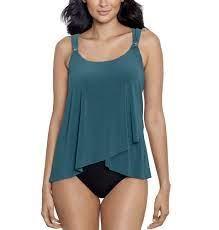 NWOT Miracle Suit 8 Razzle Dazzle Nova Green Underwire Tankini 127080