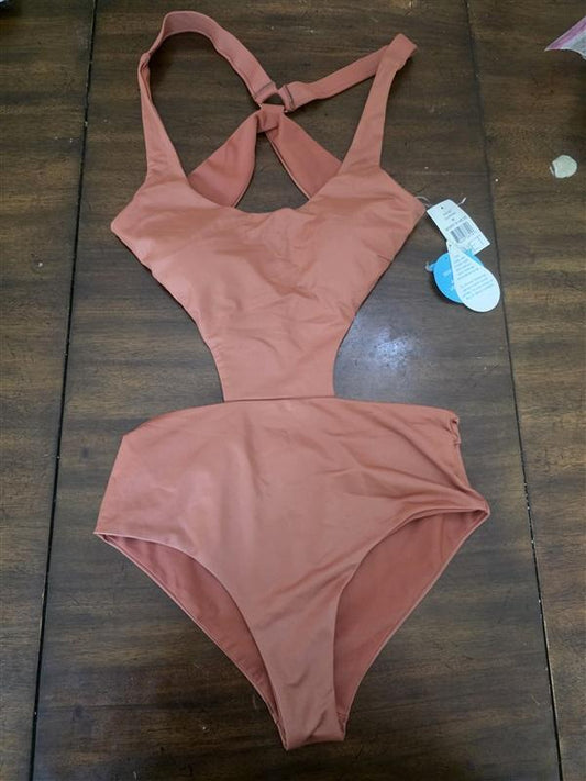 NWT Wet LA M MonoKini 1PC Cut Out Swimsuit Copper 127124