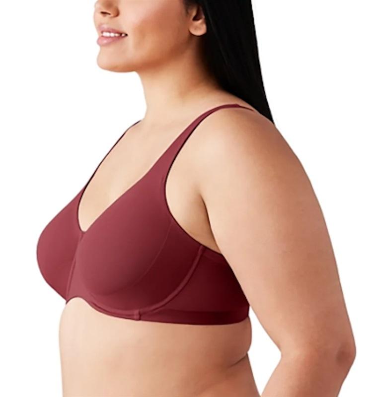 NWT Wacoal 36C Shape Revelation Shallow Top T-Shirt Bra 855387 Dk Rose 127146