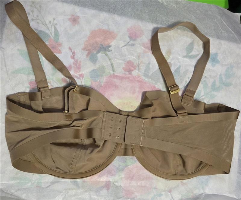 NWOT CUUP 32E The Balconette Mesh Beige Sheer Underwire Bra 127160