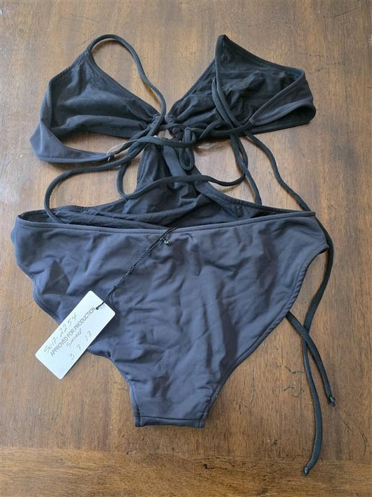 NWT Rachel Pally S Ring Monokini Maillot 1pc Swimsuit Black 127162