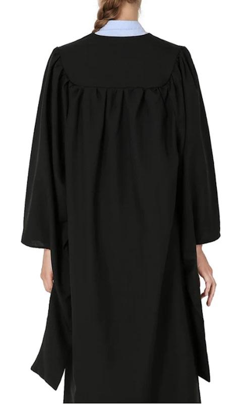NWOT Graduation Mall S Black Master Graduation Gown 127170