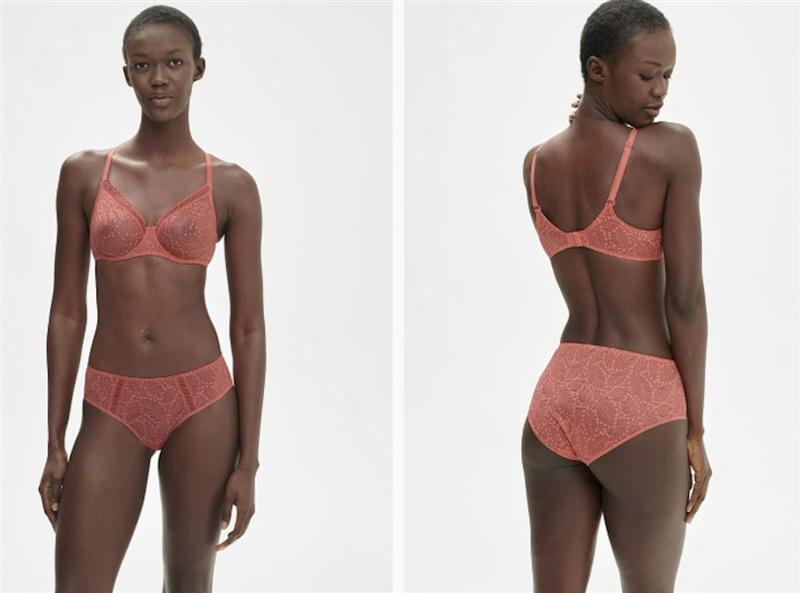 NWT Simone Perele 34E Comete Molded Full Cup 12S324 Orange 127199