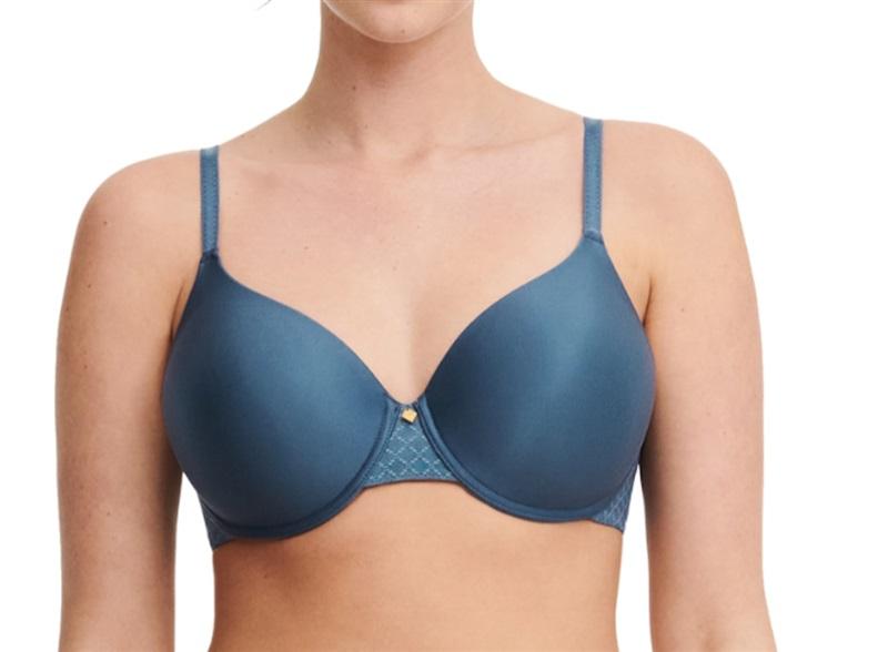 NWT Chantelle 34DDD Norah Chic T-Shirt Bra 16M6 LT Blue 127214