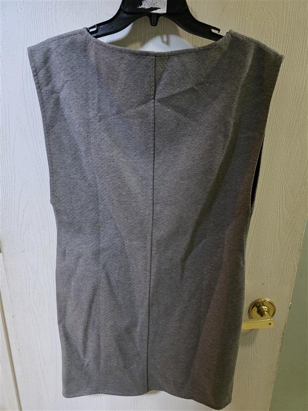 NWT NY&C Gabrielle Union S Gray Sheath Sleeveless Tank Dress 127238