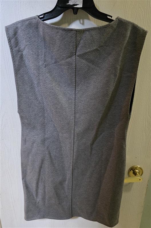 NWT NY&C Gabrielle Union S Gray Sheath Sleeveless Tank Dress 127238