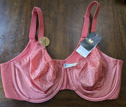 NWT Wacoal 34D Back Appeal Underwire Bra 855303 Coral 127239