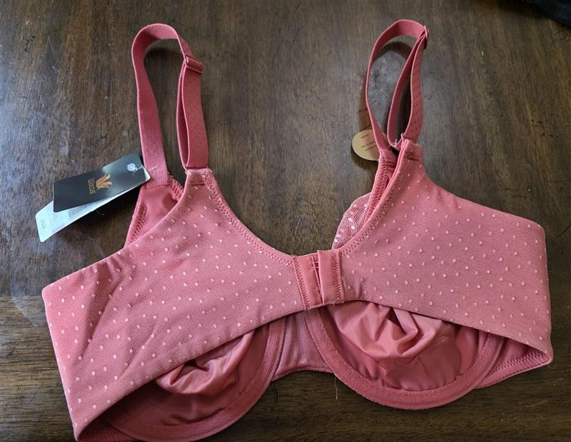 NWT Wacoal 34D Back Appeal Underwire Bra 855303 Coral 127239