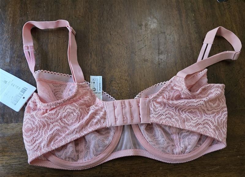 NWT Chantelle 32DDD C Jolie Demi Bra 13B5 Pink 127240