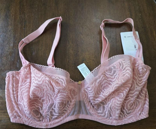 NWT Chantelle 32DDD C Jolie Demi Bra 13B5 Pink 127240