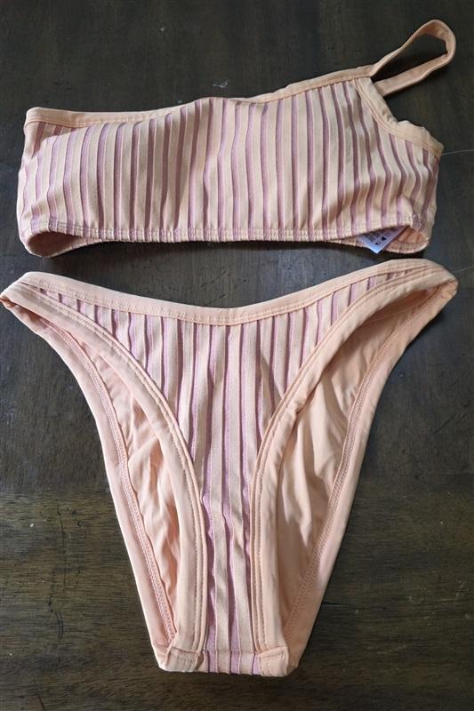 NWT L*Space Bougainvillea 1 Shoulder Top M Foley Bottom S Bikini Set 127241