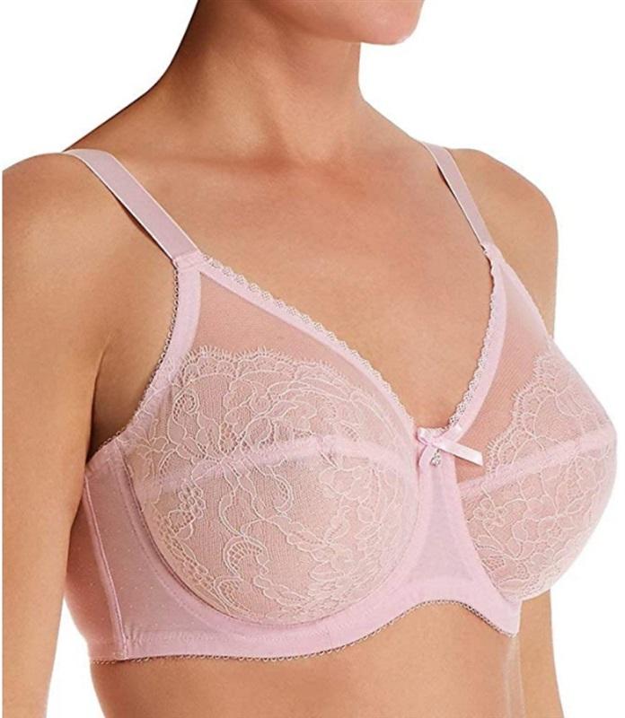 NWT Wacoal 34D Chantilly Lace Retro Chic 855186 Brown Bra Free Ship 127254