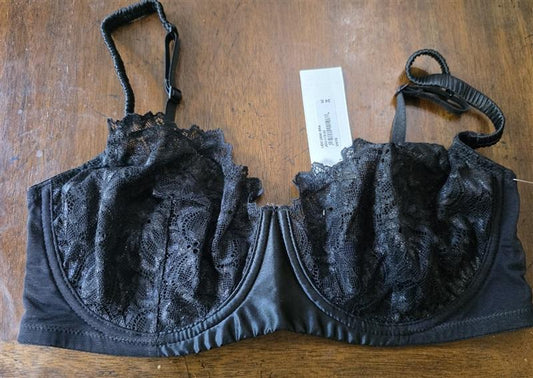 NWT Journelle 34E Lexi Lace Demi Bra Black 127256