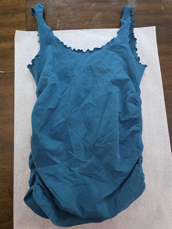 NWOT Last Tango S/M Marrow Trim Tank Top Teal 127258
