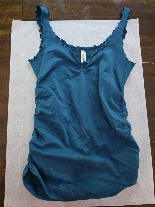 NWOT Last Tango S/M Marrow Trim Tank Top Teal 127258