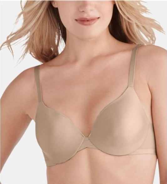 NWT Vanity Fair 38D Nearly Invisible Full Cover Underwire Bra 75201 Beige 127278