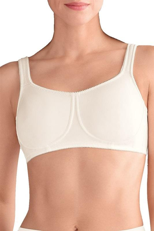 NWOT Amoena 34D Katy Soft Cup Mastectomy Bra Ivory 127286